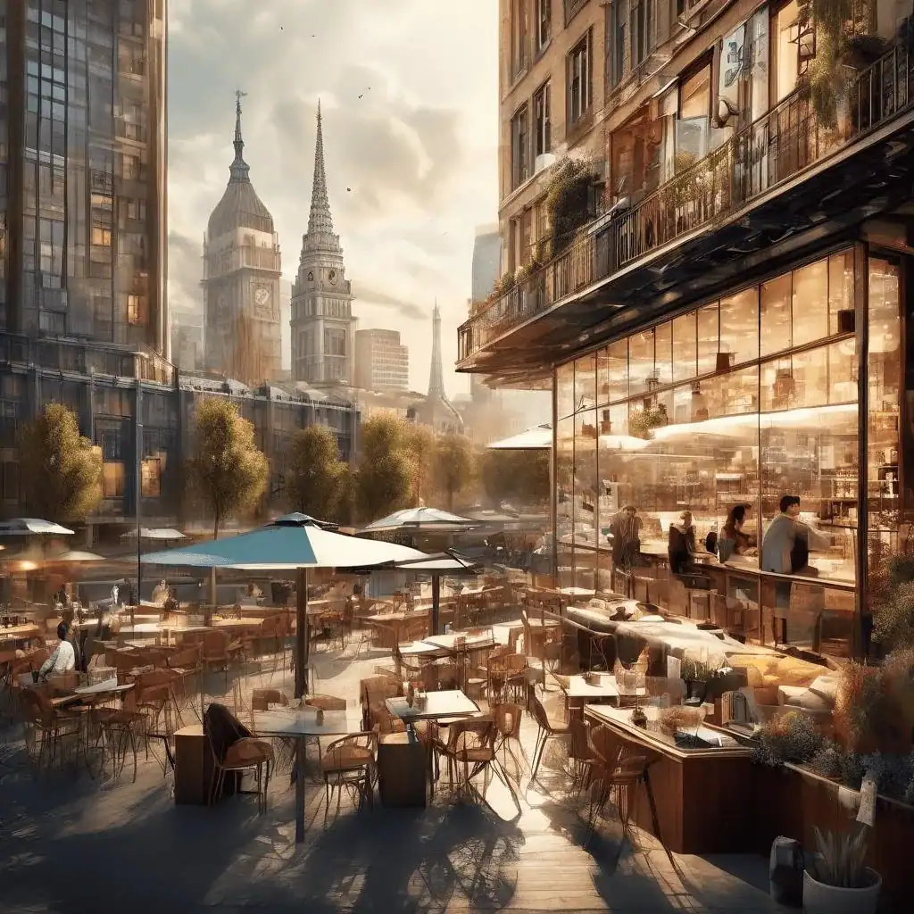 Café on the Corner of the Bridge – Marie Duhem