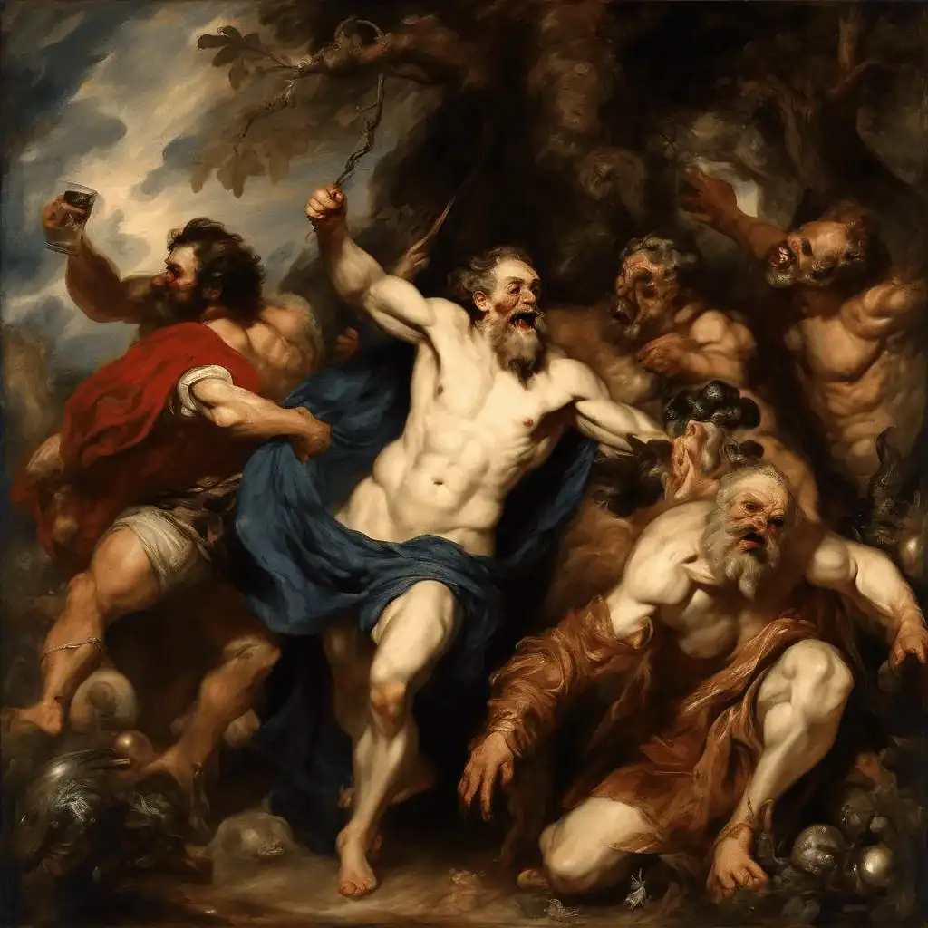 Silenus Drunk – Anthony van Dyck